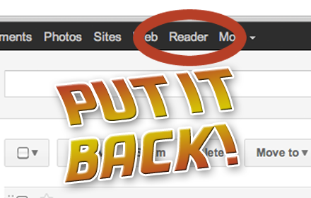 Back to the Reader extension