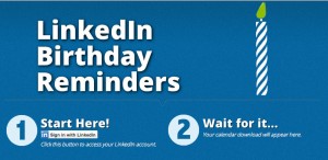 Screenshot of LinkedIn Birthday Reminders Screenshot of LinkedIn Birthday Reminders