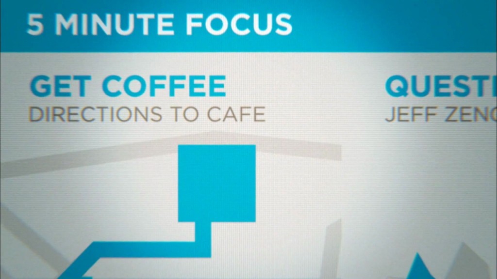 Microsoft Productivity: 5 Minute Focus 5 Minute Focus screen on Qin's device